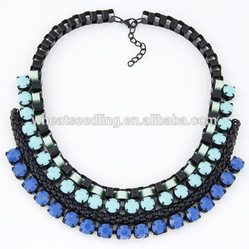 2015 Trendy braided lady choker elegant necklace